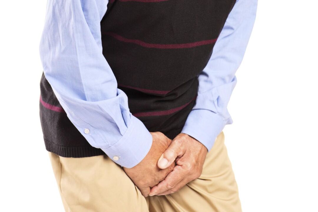Men with congestive prostatitis are bothered by pain or sharp pain in the groin area